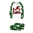 thumbnail image 2 of Odeerbi Christmas Pajamas for Family Holiday Long Sleeve Family Christmas Pajamas Matching Sets Dad Parent Child Printed Loungewear Set Two-Piece Sleepwear Xmas PJs Set Green, 2 of 4