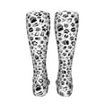 thumbnail image 6 of Kdxio Black Footprints Funny Silky Novelty Funky Long Knee High Socks Soft 3D Print Cosplay Crazy Stockings for Men Women, 6 of 8