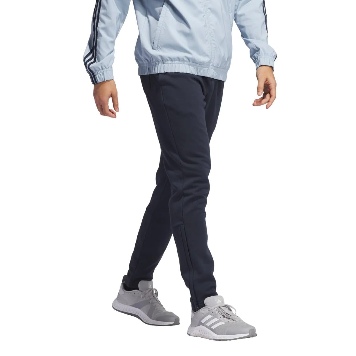 adidas Men�s Regular Fit Zippered Ankle Openings Jogger - Blue (Aurink), Small