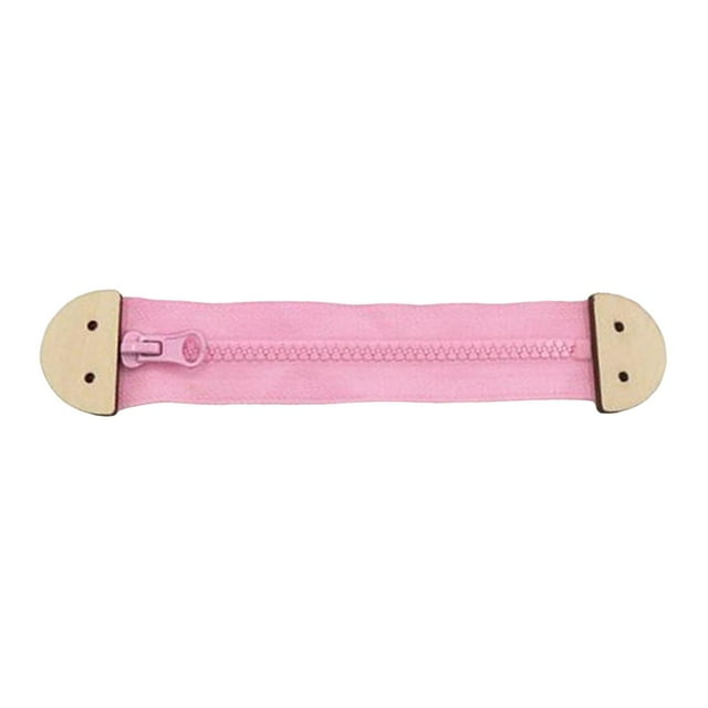 Accesorios para tablero de actividades para bebés, juguete de aprendizaje con cremallera, juguete de viaje, juguete Montessori Rosa