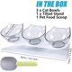 thumbnail image 2 of Raised Cat Bowl With Stand, Tilted Cat Bowl For Kitten Elevated Cat Bowl Anti Vomiting Plastic Transparent Cat Food Water Bow (three Bowls), 2 of 4