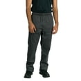 thumbnail image 5 of Chef Code Modern Fit Chef Pants with Zipper Fly, Houndstooth Charcoal, 3XL, 5 of 5