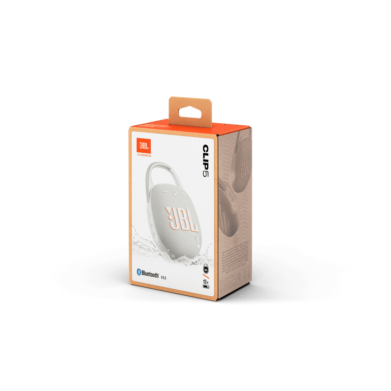 【極美品】JBL SoundgearClips Bluetooth5.4ホワイト Free Shipping! JBL Clip 5 Waterproof Bluetooth Portable Speaker