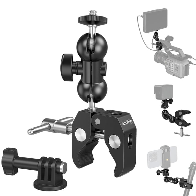 Soporte para cámara SMALLRIG Super con doble cabezal esférico