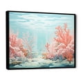 thumbnail image 2 of Designart "Submerged Coral Elegance III" Coastal Coral Under Water Floater Framed Canvas Prints, 2 of 5