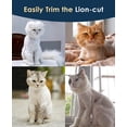thumbnail image 5 of Quiet Cat Clippers for Matted & Long Hair, 2-Speed Cordless Pet Shaver Grooming Kit for Cats, Small Dogs & Animals (Blue), 5 of 8