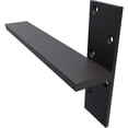 thumbnail image 5 of Ekena Millwork 2 1/2"W x 14"D Floating Steel Heavy Duty Wall Mount, Powder Coated Black, 5 of 10