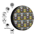 thumbnail image 4 of Pofeuu Sugar Skulls Print Spare Tire Wheel Cover for Car Truck SUV Camper Universal Fit Spare Tire Cover RV Spare Tire Covers-17 inch, 4 of 6
