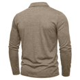thumbnail image 7 of Mens Long Sleeve Polo Shirts Pocket Casual Lapel Collar Lightweight Pullover Tee, 7 of 7