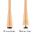 thumbnail image 3 of Uxcell 4 Pcs M8x14mm Pierna niveladora de muebles ajustable con rosca de base de 28mm, 3 of 7