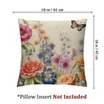thumbnail image 4 of nygtbtfer Spring Flower Pillow Covers Set of 2 Colorful Herbs Plant Leaf Floral Butterfly Throw Pillow Covers Spring Summer Cushion Case Farmhouse Decorative Pillows for Couch Sofa 12x12in, 4 of 7