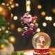 thumbnail image 5 of Colgante de Papá Noel con diseño de patineta acrílica, 5 of 6