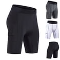 thumbnail image 5 of WREESH Men's Shorts Running Workout Bodybuilding Gym Shorts Athletic Sports Casual Short Pants White, 5 of 5