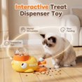 thumbnail image 2 of Cat Treat Dispenser, Duck Puzzle Feeder Toy for Cat Dog, Slow Snack Holder, Prevents Bloating & IQ Training, 2 of 8