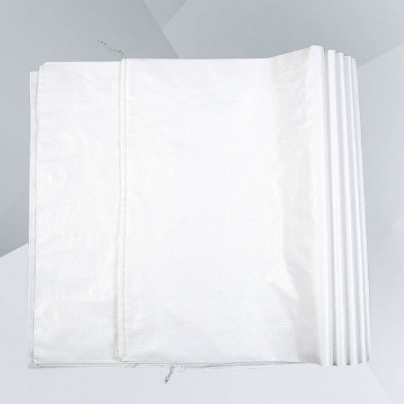 FUEENIRVA Gunny Sack Woven Tote Bag White 10Pcs for General Users
