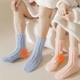 thumbnail image 6 of Monebena 4 Pairs Womens Fuzzy Socks with Exquisite Box Thicken Coral Velvet Winter Warm Slipper Floor Socks Cozy Soft Socks Fluffy Cute Christmas Stocking M01, 6 of 8