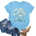 thumbnail image 5 of Yhmxh T-shirts pour Femmes T-shirt Imprimé pour Amoureuse Col Rond Manches Courtes Hauts d'Été pour Femmes T-shirts d'Été sous-Vêtements T-shirts pour Femmes, 5 of 5