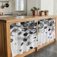 thumbnail image 6 of Black Gradient Tier Curtains 24 Inch Length, Abstract Polka Dots Vintage Modern Cafe Short Curtains for Bathroom Over Sink, Small Kitchen Curtain Light Filtering Tiered Drapes 2 Panels 27.5"Wx24"L, 6 of 8