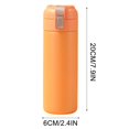 thumbnail image 4 of Tuvgenk Insulated Water Bottle 13 Oz Stainless Steel Water Bottle Flask Reusable Orange Leak Proof for Home Office Outdoor Travel, 4 of 5