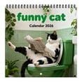 thumbnail image 3 of 2026 Fun Cat Calendar 12 Month Wall Calendar Cute Toilet Cat Design Perfect For Cat Enthusiasts And Home Decor Home Decor Playful Design, 3 of 7