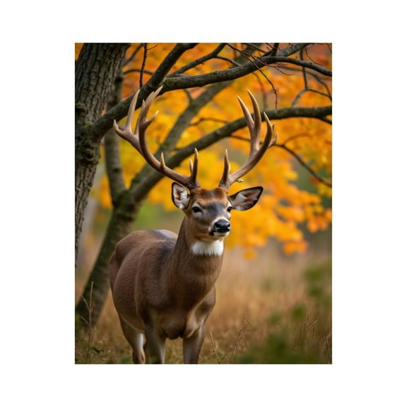 Paint by Numbers Kit for Adults, Majestic Deer Autumn Colors Paint by Numbers, Easy Paint by Numbers Kit for Adults Beginner, DIY Adult Paint by Number Kits on Canvas, Home Decor