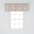 thumbnail image 2 of Ambesonne Floral Window Valance, Tulips Roses and Pansies, 54" X 18", Multicolor, 2 of 3