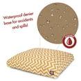 thumbnail image 5 of Majestic Pet | Chevron Shredded Memory Foam Rectangle Pet Bed For Dogs, Removable Cover, Yellow, Small, 5 of 6