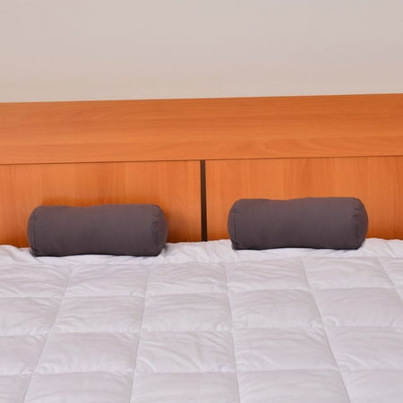 New Set Of 2 Dark Gray Microfiber Body Pillow Covers 13 5x6
