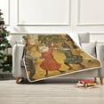 thumbnail image 7 of Yayeee Throw Blanket for Couch Soft Warm 50" x 60" Sofa Chair Bed Decoration, Party Of Cats, 7 of 7