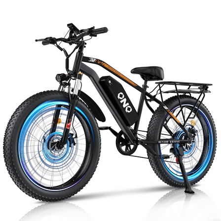 HILLVIGO EB26 Electric Bike for Adults, Peak 2000W Helical Gear Motor, 26*4.0 Fat Tire E-Mountain Bicycle, 48V 15Ah 7-Speed Ebike UL2849
