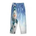 thumbnail image 4 of Kdxio Women's Comfy Stretch Christmas Snowman In The SnowPrint Drawstring Pajama Pants-XX-Large, 4 of 9
