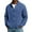 Blue, variant on Men's Long Sleeve Waffle Knit Button Down Lapel Business Casual Solid Color Shirt for Spring Fall Trendy Wear,Army Green,L