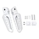 thumbnail image 2 of 2 piezas de estriberas plegables para motocicleta, universales, plegables Blanco, 2 of 9