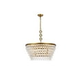 thumbnail image 1 of Elegant Lighting 1219D28BR-RC Nordic Lustre 6 Lumières&44; Laiton, 1 of 1
