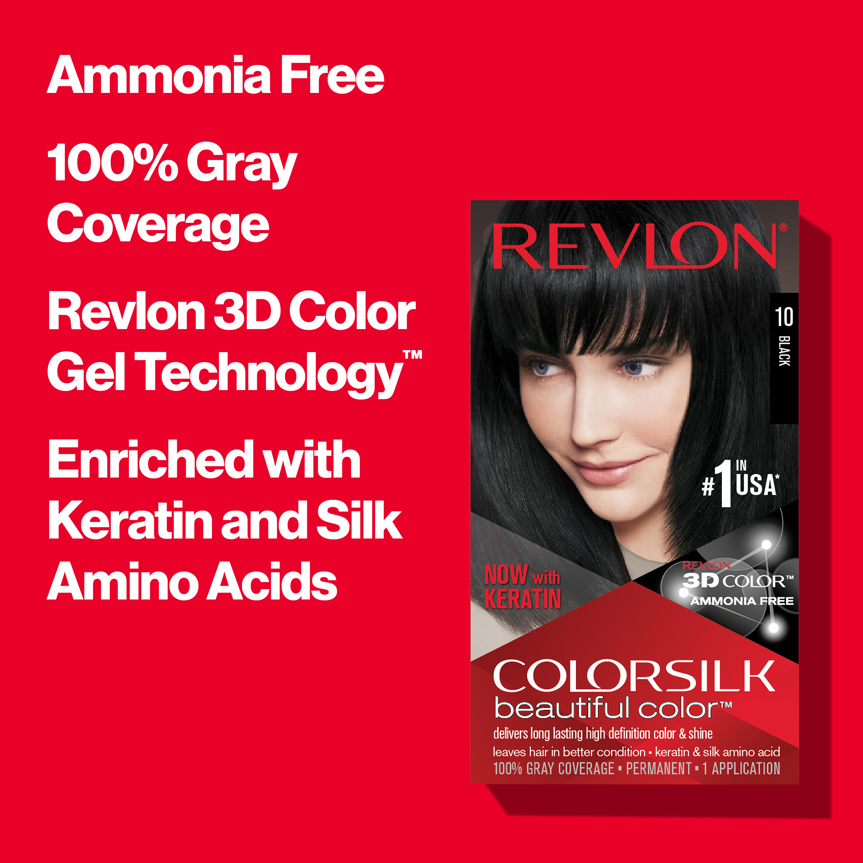 Revlon colorsilk beautiful color 47 medium rich brown permanent hair color, 1 application - image 4 of 14
