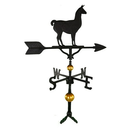 Deluxe Black Llama Weathervane - 32 in.