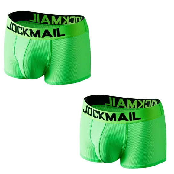 JOCKMAIL 2PCS/Pack Mens Boxer Briefs Shorts Soft Mens Underwear Trunks Boxer Briefs Men underpants