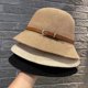 thumbnail image 4 of Sombrero de Sol de lino Simple para mujer, sombrero refrescante transpirable, protector solar de viaje de verano, decoración de cinta solar, sombrero de paja plegable, regalo, nuevo, 4 of 4