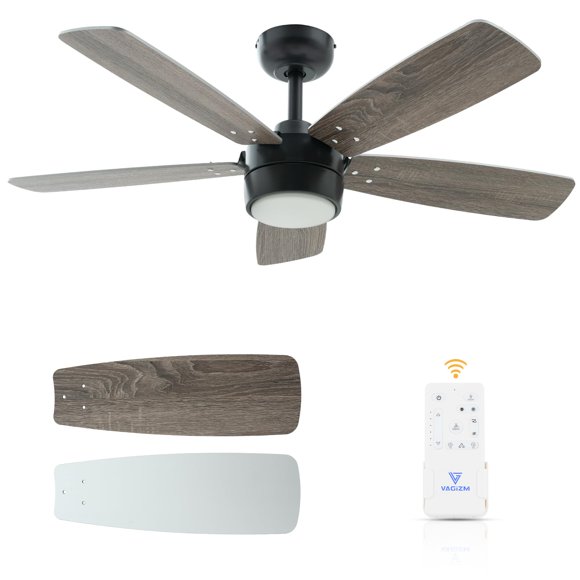 Ventilador de techo Vagizm 107 cm con luz y control remoto