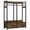 Rustic Brown, variant on Yardi Yarda Freestanding Closet Organizer, Garment Rack with Drawers & Shelves, Gray
