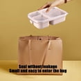 thumbnail image 4 of 3-Compartment Bento Lunch Box with Transparent Lid - Microwave-Safe Meal Prep Container for Adults/Kids, Stackable, 4 of 8