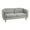 Grey, variant on Creative Co-Op Atley Modern Upholstered High Sided Sofa with Solid Wood Legs, Vintage Brown