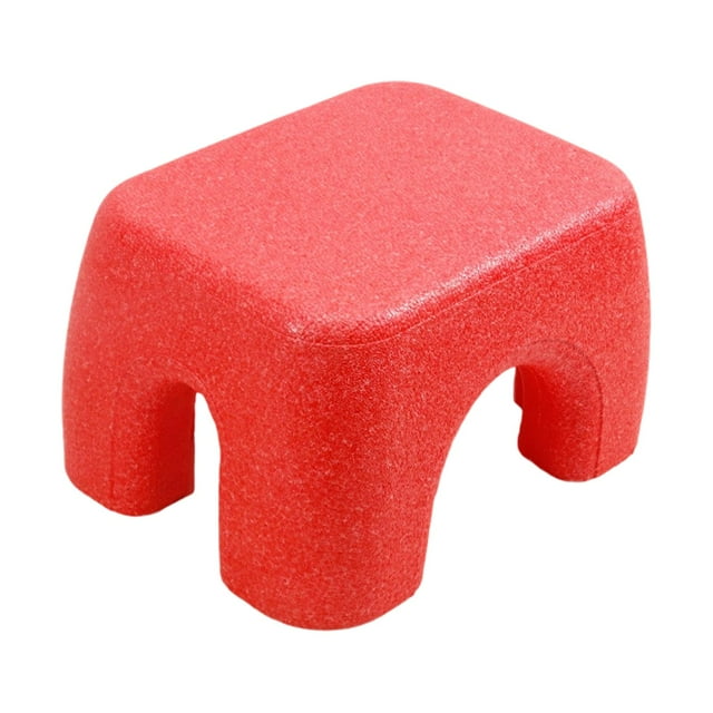 Taburete infantil, taburete escalonado, de forma ergonómica, fabricado en espuma con un suave Rojo