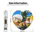 thumbnail image 3 of Pofeuu Minions Miroir de Maquillage de Poche Portable Couverture en PU Miroir de Voyage Compact avec Verre Double Face Normal et Grossissant - Forme Ronde - Forme Cœur, 3 of 9