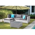 thumbnail image 4 of Fresco 5-Piece All-Weather Wicker Sectional Set, 4 of 6