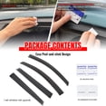 thumbnail image 6 of Ikon Motorsports Tape-On Window Visors Compatible With 2015-2019 Subaru Outback, Sun Rain Guard Acrylic Smoke/Tinted Vent Shade Deflectors 4PCS, 6 of 9