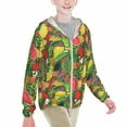 Salouo Fruits Vegetables And Berries for Teen's Sun Protection Jacket