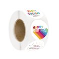 thumbnail image 1 of 1 Roll Happy Birthday Sealing Stickers Self-adhesive Gift Wrapping Stickers, 1 of 8
