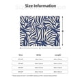 thumbnail image 2 of Horizontal Flannel Blanket Is Light Warm Soft Anti-Pilling Anti-Wrinkle Anti-Allergy And No Hair Loss For Bed And Sofa Camping Travel Zebra Print Style Steelblue_1, 2 of 8