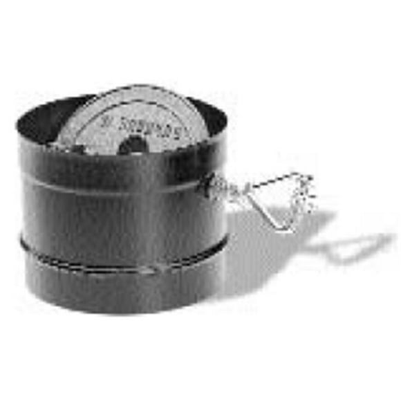 M & G Duravent 6DBK-DS Dura-Vent 6 Inch DuraBlack Stovepipe Adaptor with Damper Section